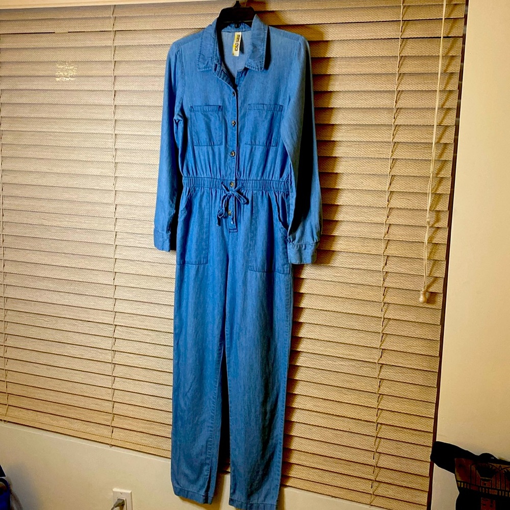 Mimi Chica light denim jumpsuit